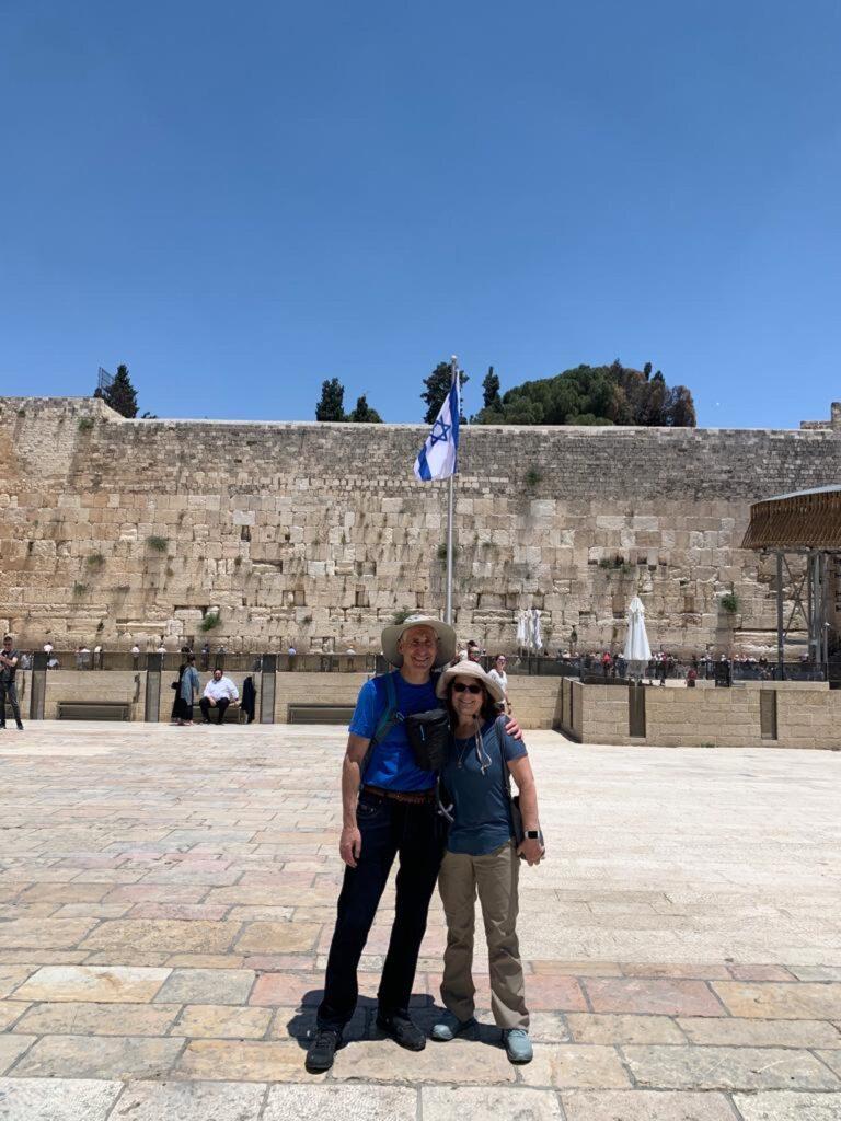 Sandy and Ira at the Western Wall