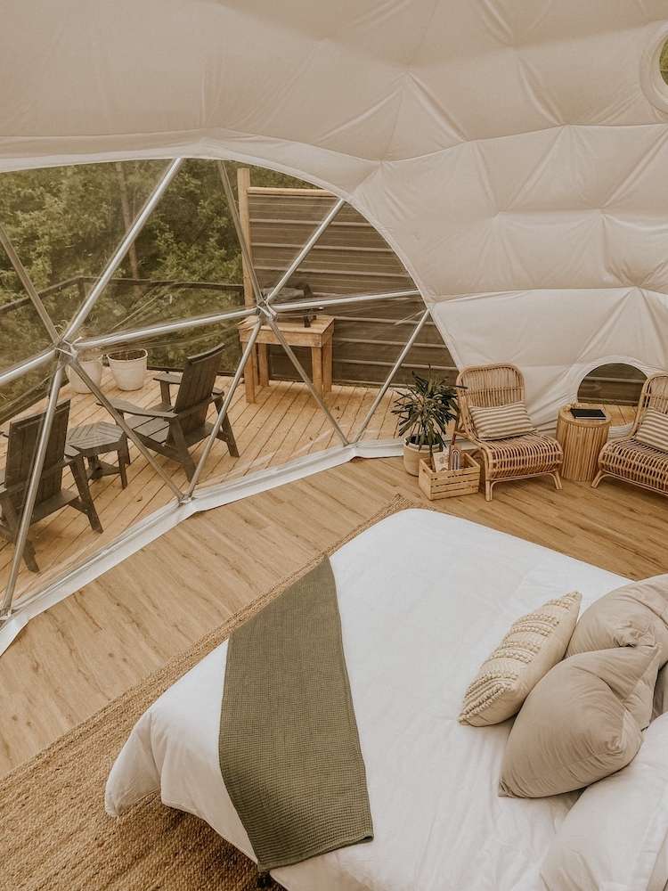 Back Forty Glamping Tent in Southern Georgian Bay