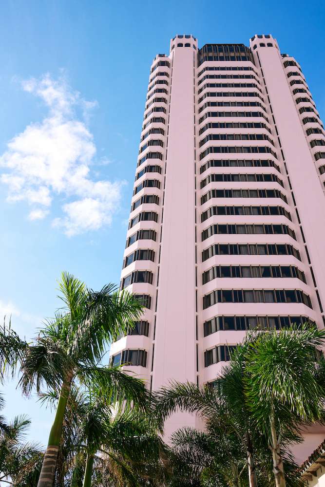 The Boca Raton pink tower